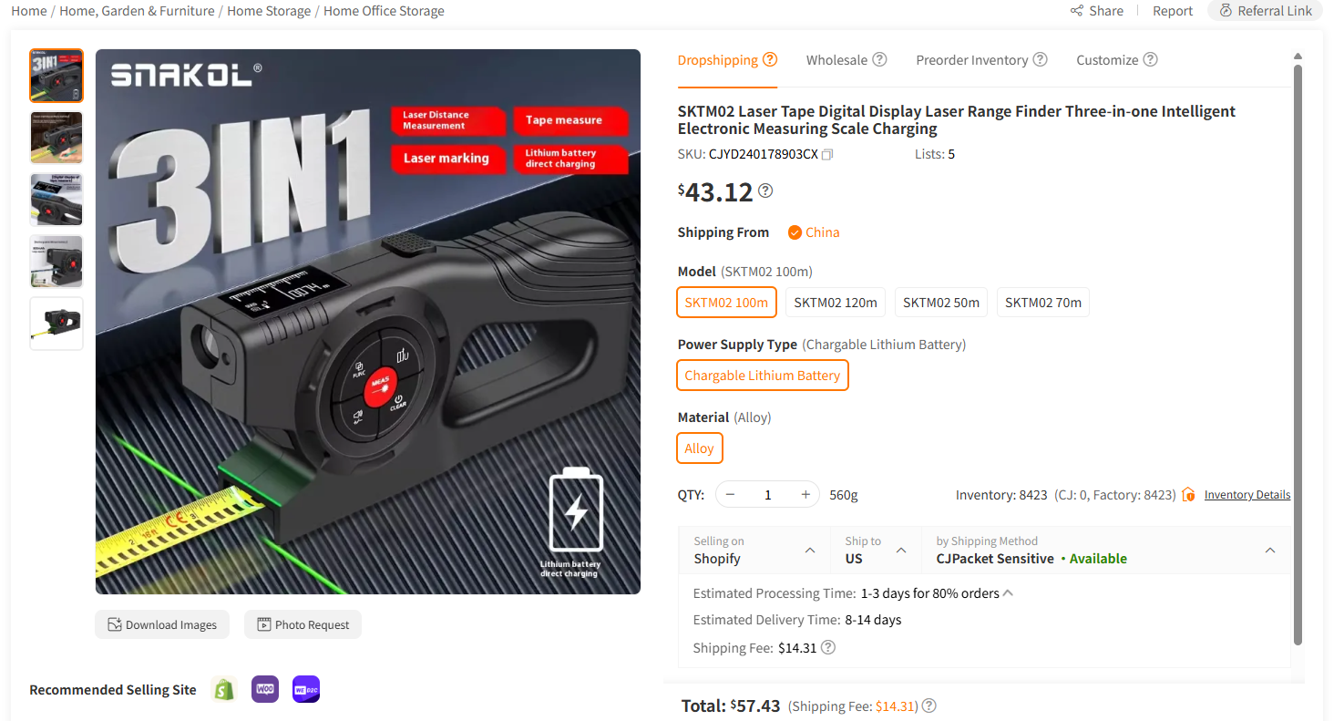 3-In-1 Laser Rangefinder